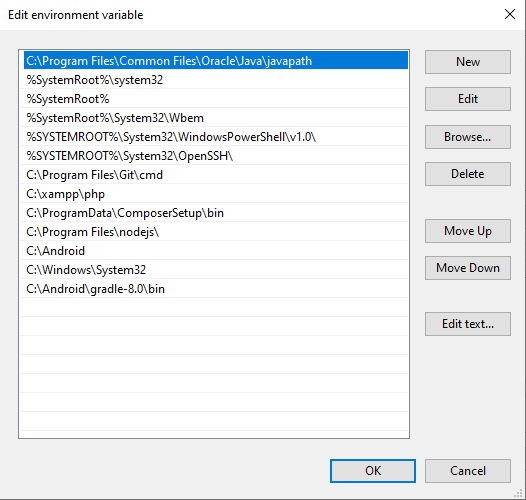 Environment Variable